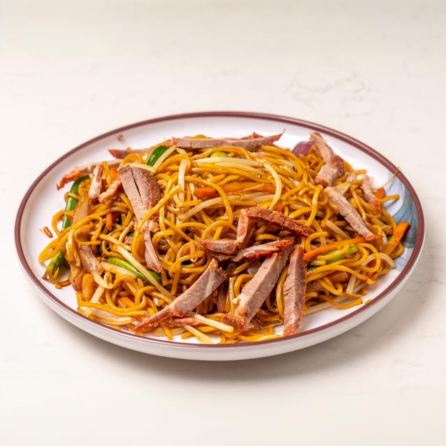 Roast Pork Lo Mein.