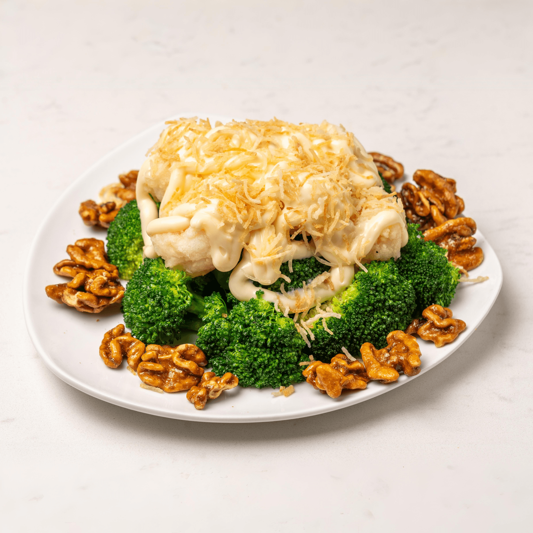 Jumbo Shrimp with Walnut.