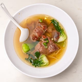 Char Siu with Hand Pulled Noodle in Soup